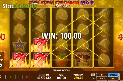 Скрин3. Golden Crown Max Booster слот
