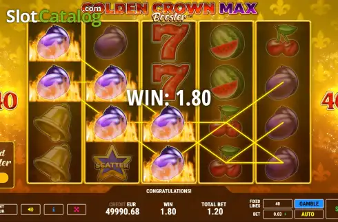 Скрин3. Golden Crown Max Booster слот