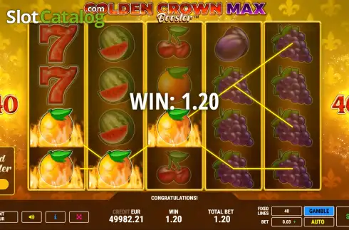 Скрин5. Golden Crown Max Booster слот