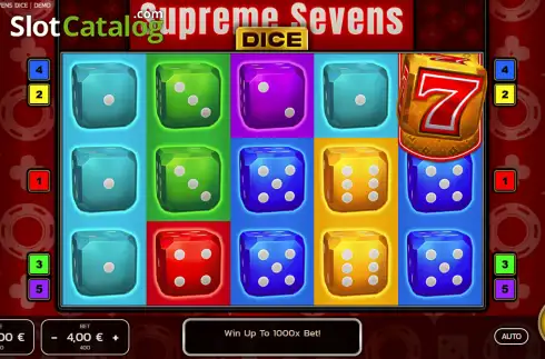 Скрин2. Supreme Sevens Dice слот