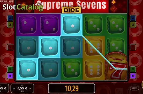 Скрин3. Supreme Sevens Dice слот