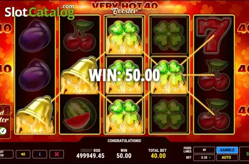 Скрин5. Very Hot 40 Booster слот
