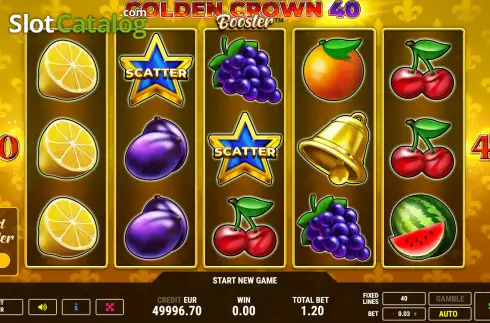 Скрин2. Golden Crown 40 Booster слот