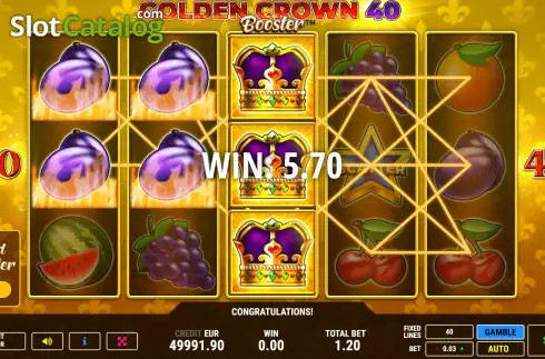 Скрин4. Golden Crown 40 Booster слот