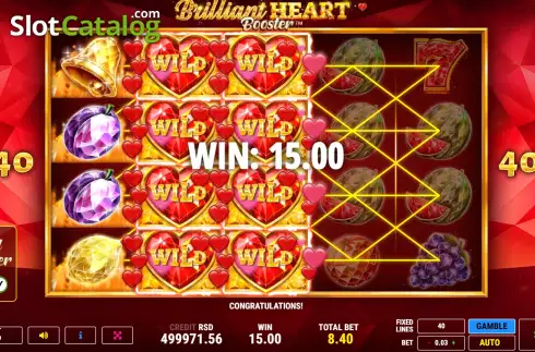 Скрин9. Brilliant Heart Booster слот