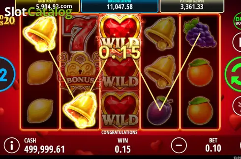 Скрин3. Locked Hearts 20 слот