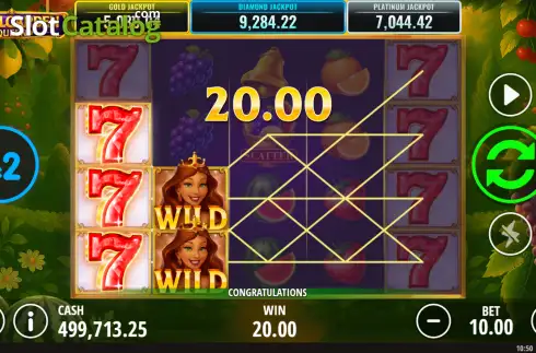 Скрин3. Royalgarden Queen слот