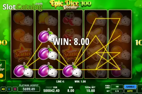Скрин3. Epic Dice 100 Booster слот