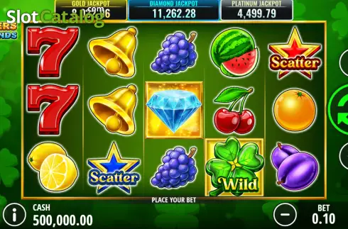 Скрин2. Clovers and Diamonds 20 слот