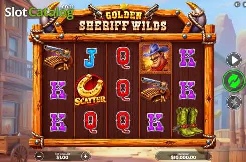 Скрин2. Golden Sheriff Wilds слот