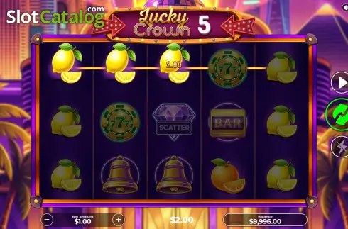 Скрин3. Lucky Crown 5 слот