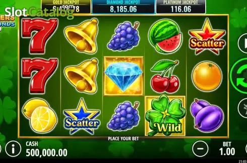 Скрин2. Clovers and Diamonds 40 слот