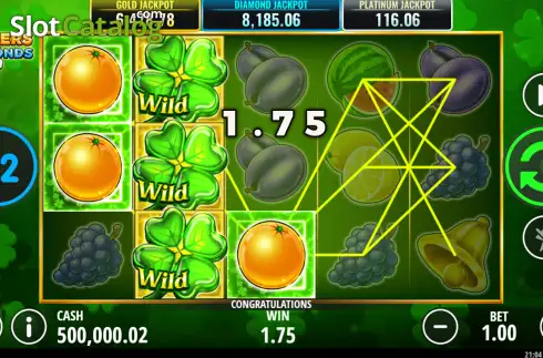 Скрин3. Clovers and Diamonds 40 слот