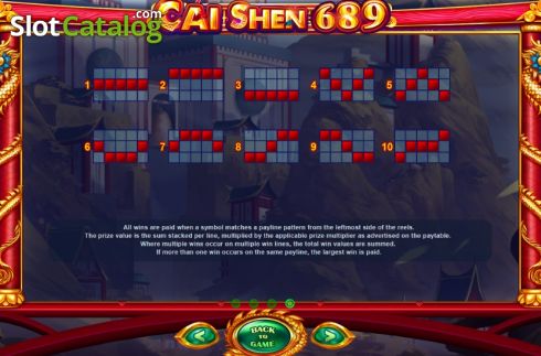 Скрин9. Cai Shen 689 слот