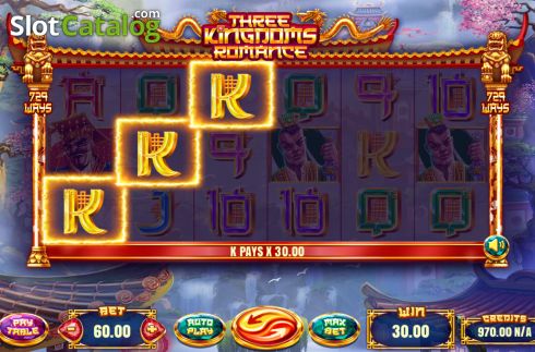 Скрин3. Three Kingdoms Romance слот