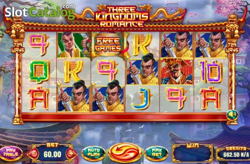 Скрин2. Three Kingdoms Romance слот