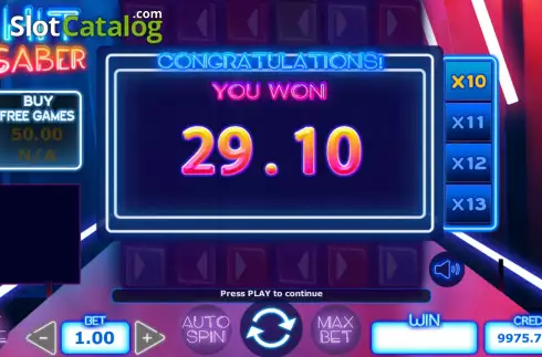 Скрин8. Hit Saber слот