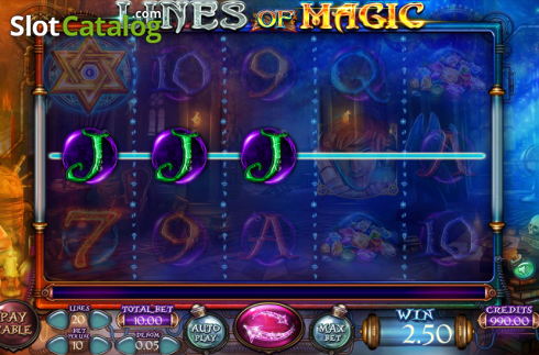 Скрин3. Lines of Magic слот