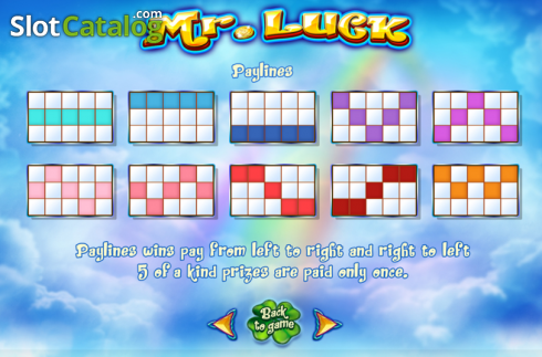 Скрин6. Mr. Luck слот