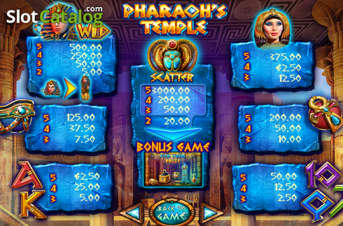 Скрин4. Pharaoh's Temple слот