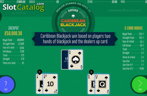 Скрин2. Caribbean Blackjack (Felt) слот