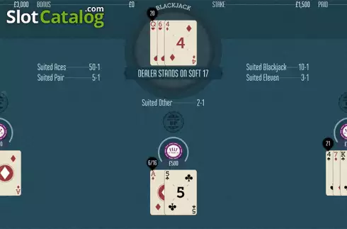 Скрин5. Suit'em Blackjack (Felt Gaming) слот