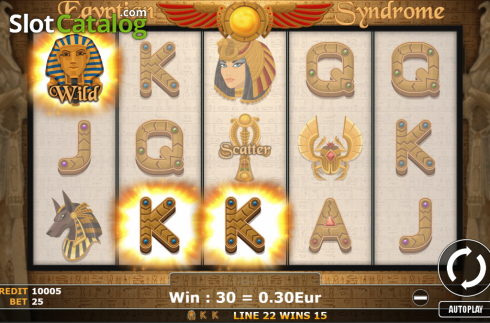 Скрин3. Egyptian Syndrome слот
