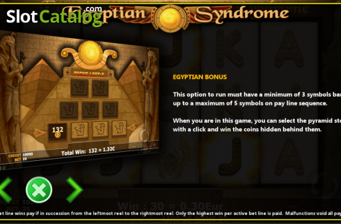 Скрин6. Egyptian Syndrome слот