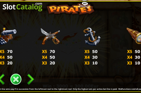 Скрин7. Pirates (Fils Game) слот