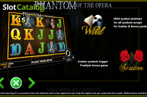 Скрин5. Phantom of Opera слот