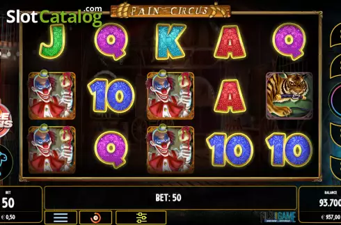 Скрин2. Pain Circus слот
