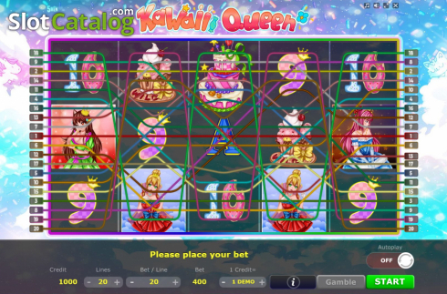 Скрин2. Kawaii Queen слот