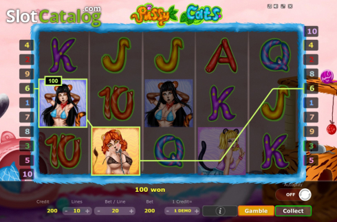 Скрин4. Pussy Cats слот