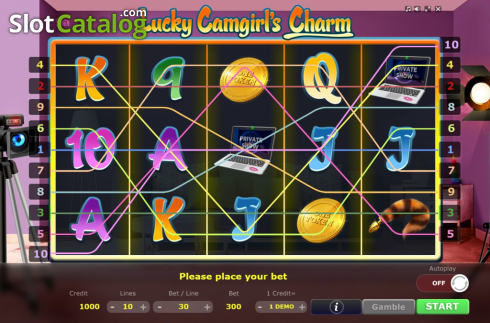 Скрин2. Lucky Camgirls Charm слот