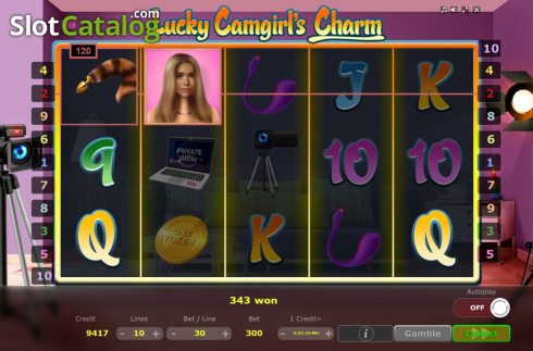 Скрин3. Lucky Camgirls Charm слот