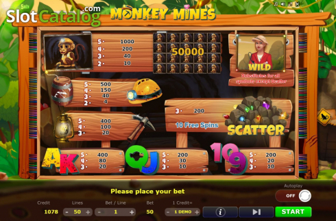 Скрин8. Monkey Mines слот