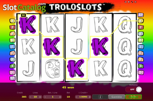 Скрин3. Troloslots слот