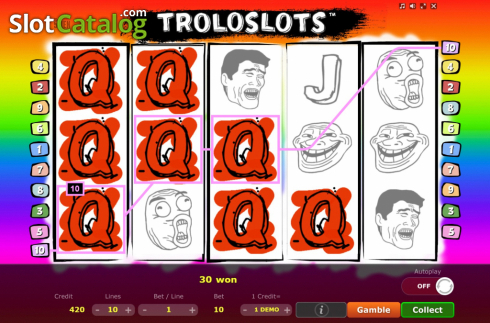 Скрин4. Troloslots слот