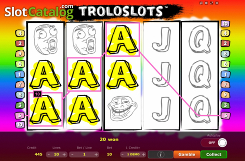 Скрин5. Troloslots слот
