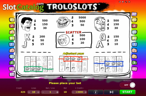 Скрин8. Troloslots слот