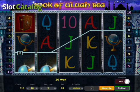 Скрин4. Book of Ulugh Beg слот