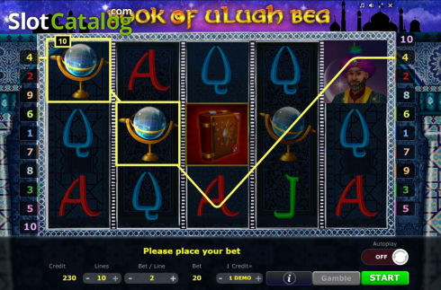 Скрин7. Book of Ulugh Beg слот