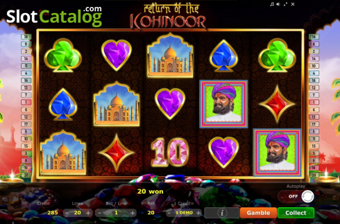 Скрин7. Return of the Kohinoor слот