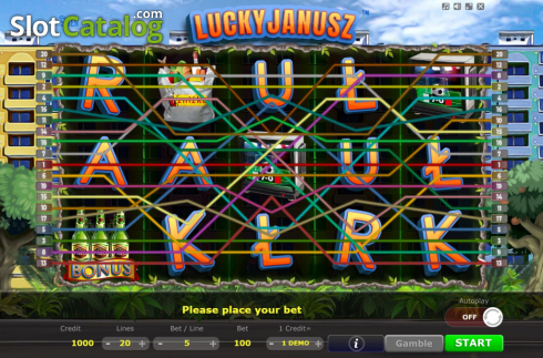 Скрин2. Lucky Janusz слот