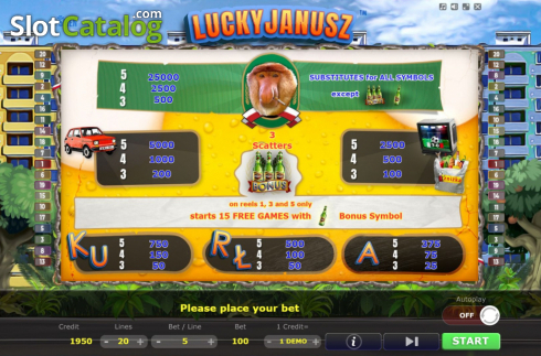 Скрин8. Lucky Janusz слот