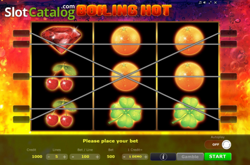 Скрин2. Boiling Hot слот