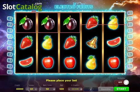 Скрин4. Electro Fruits слот