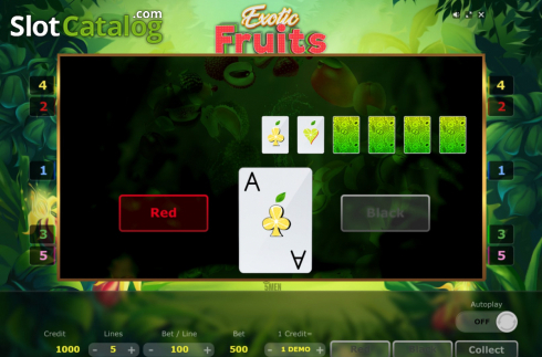 Скрин5. Exotic Fruits (Five Men Games) слот