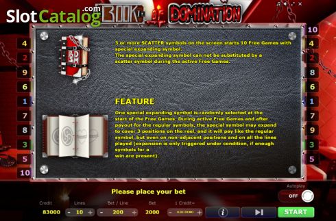 Скрин5. Book of Domination слот
