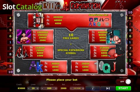 Скрин6. Book of Domination слот